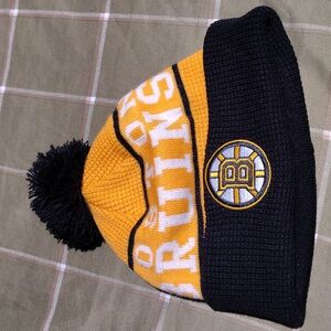 NHL Boston Bruins Black and Gold Kids Beanie